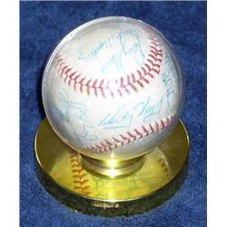 1975 Kansas City Royal Autographed Team Baseball