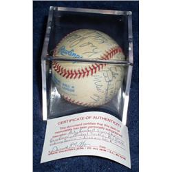 1995 Kansas City Royals Autographed Team Baseball