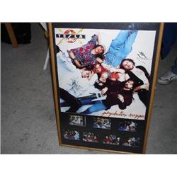 Rock Band Tesla Signed Poster