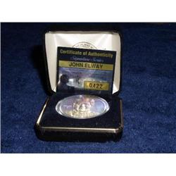 John Elway Highland Mint Troy Oz Coin