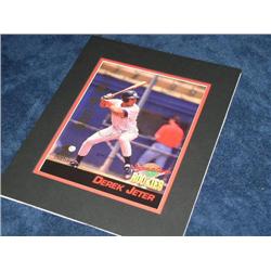 Derek Jeter Autographed Limited Edition Minor League 8x10 Blow up Card