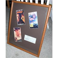 RARE Keanu Reaves Signed Cancelled Check