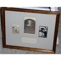 George Sisler Signature Card Collage