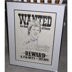 Pete Rose Autographed Drawing