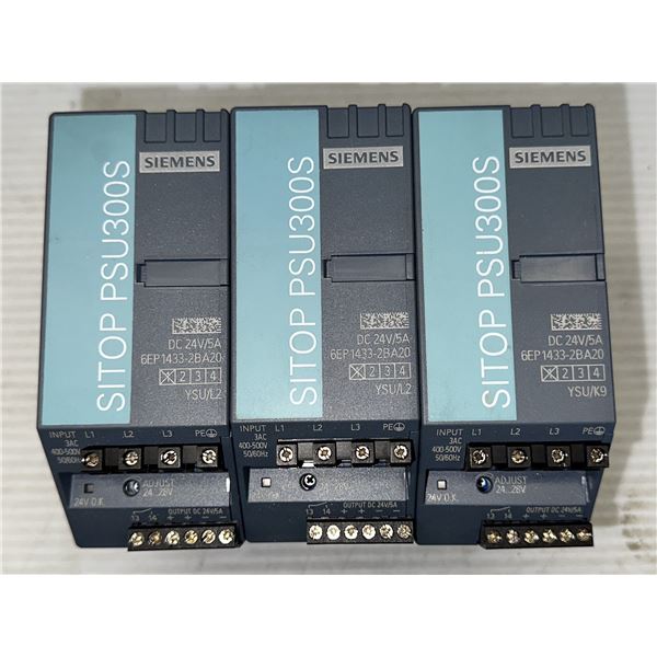 (3) New? Siemens #6EP1433-2BA20 SITOP PSU300S Power Supplies