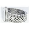 Image 4 : Rolex Mens Quickset Stainless Steel Gray Index Datejust Fluted Bezel Jubilee Ban