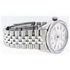 Image 4 : Rolex Mens Stainless Steel Silver Index Diamond Bezel Datejust Wristwatch 36MM