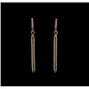 Image 1 : 0.55 ctw Diamond Earrings - 14KT Rose Gold