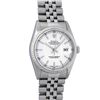 Image 2 : Rolex Mens Quickset Stainless Steel Sapphire Crystal White Index Datejust Wristw