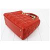 Image 3 : Christian Dior Meduim Lady Bag red leather