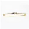 Image 5 : Antique Edwardian Platinum Top 18k Gold 0.55 ctw Diamond Milgrain Bar Pin Brooch