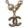 Image 5 : Chanel CC Pearl Bracelet Bracelet Gold Gold/Faux Pearls/Enamel Beads
