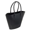 Image 3 : Mansur Gavriel Navy Blue Leather Triangle Handbag