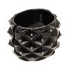Image 4 : Chanel Quilted Cuff Bracelet Black Silver Enamel Enamel