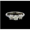 Image 2 : 0.86 ctw Diamond Ring - 14KT White Gold