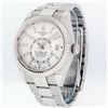 Image 3 : Rolex Mens Stainless Steel White Dial Sky Dweller 42MM With Rolex Box And Papers