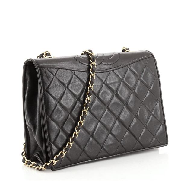 Chanel CC Full Flap Me Black Lambskin