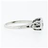 Image 5 : Antique Art Deco 14k Gold 0.36 ctw European Diamond Solitaire Open Filigree Ring