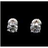 Image 1 : 1.43 ctw Diamond Stud Earrings - 14KT White Gold
