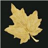 Image 2 : Vintage Tiffany & Co 18k Yellow Gold Hand Etched Realistic Maple Leaf Pin Brooch