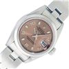 Image 1 : Rolex Ladies Quickset Stainless Steel Salmon Datejust Wristwatch 26MM