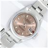 Image 2 : Rolex Ladies Quickset Stainless Steel Salmon Datejust Wristwatch 26MM