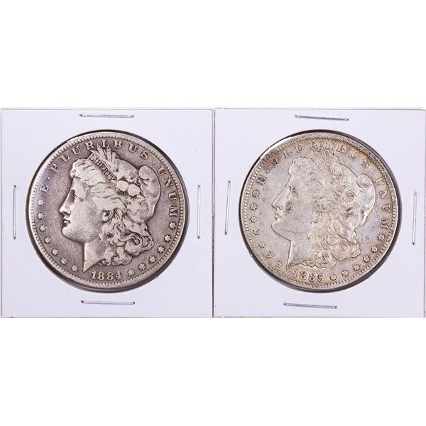 1884-1885 Morgan Silver Dollar Coin Collector's Set