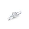 Image 1 : 14KT White Gold 0.25ctw Diamond Ring