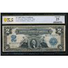 Image 1 : 1899 $2 Mini Porthole Mule Silver Certificate PCGS 25