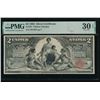 Image 1 : 1896 $2 Educational Silver Certificate PMG 30EPQ