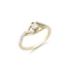 Image 2 : 14KT Yellow Gold 0.35ctw Diamond Ring