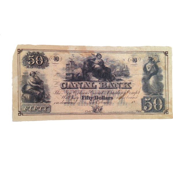 Django Unchained Canal Bank Note Movie Props