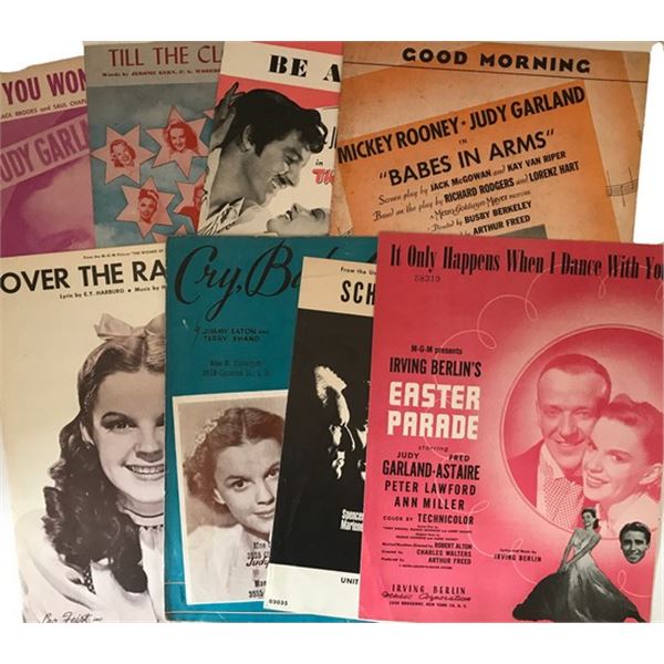 Judy Garland Vintage Music Sheets Lot