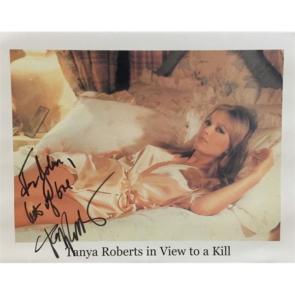 007 James Bond "A View To A Kill" (1985) Stacey Sutton (Tanya Roberts) Signed Photo