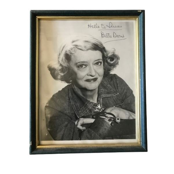 Bette Davis Signed Photo