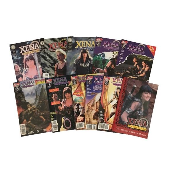 Collection of Xena: Warrior Princess comic books and graphic novel