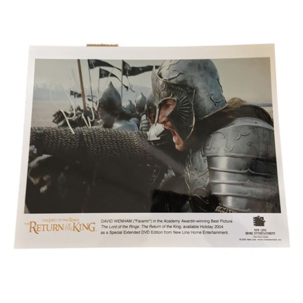 The Lord of the Rings Trilogy David Wenham Signed Photo