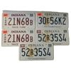 Image 1 : Lot of Indiana Prop License Plates Movie Props