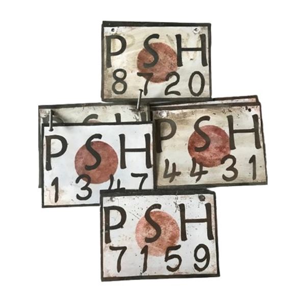 Resident Evil: The Final Chapter Japanese Vehicle License Plates Movie Props