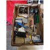 Image 2 : 2 BOXES OF HAND TOOLS, SANDING BLOCKS, PAINT BRUSHES, ETC