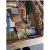 Image 3 : 2 BOXES OF HAND TOOLS, SANDING BLOCKS, PAINT BRUSHES, ETC