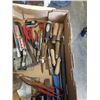 Image 7 : 2 BOXES OF HAND TOOLS, SANDING BLOCKS, PAINT BRUSHES, ETC