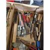 Image 8 : 2 BOXES OF HAND TOOLS, SANDING BLOCKS, PAINT BRUSHES, ETC