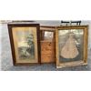 Image 3 : 2 VINTAGE WOODEN CRATES OF ANTIQUE PICTURES, FRAMES AND PRINTS