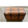 Image 1 : ANTIQUE WOODEN SHIPPING TRUNK