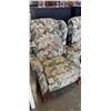 Image 2 : PAIR OF QUEEN ANNE WINGBACK PUSH BACK RECLINERS