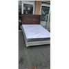 Image 1 : QUEENSIZE ORGANIC COTTON MATTRESS AND BOXSPRING, WITH ADJUSTABLE ROLLER FRAME AND  PIER 1 IMPORTS HE