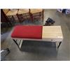 Image 2 : WEST ELM ENTRY BENCH, GOOD CONDITION, WITH CUSHION, NO RIPS OR TEARS