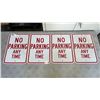 Image 1 : 4 "NO PARKING ANYTIME SIGNS"