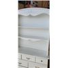 Image 2 : WHITE 7 DRAWER DRESSER W/ HUTCH